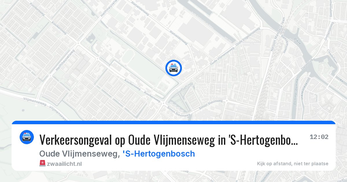 Verkeersongeval op Oude Vlijmenseweg in 'S-Hertogenbosch — 11 aug 2026
