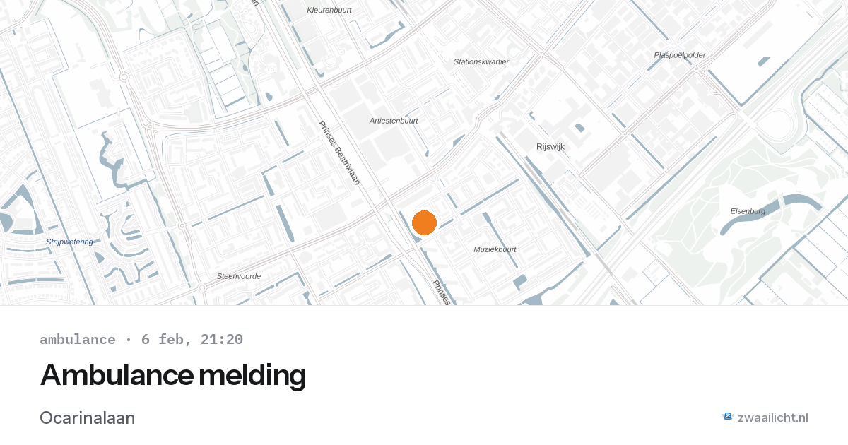 Ambulance melding — 6 feb 2026