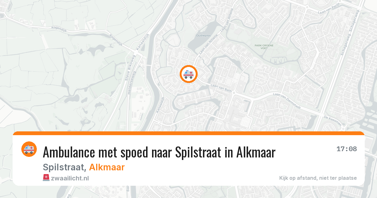 Ambulance met spoed naar Spilstraat in Alkmaar — 5 apr 2026