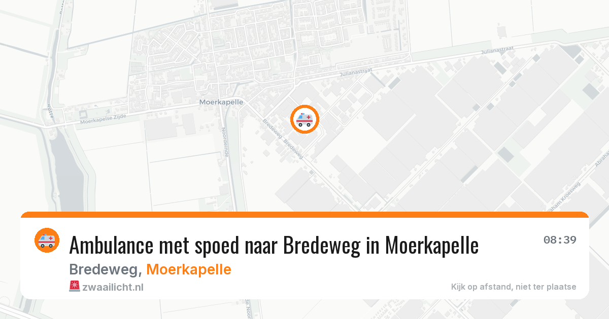 Ambulance met spoed naar Bredeweg in Moerkapelle — 28 jun 2026