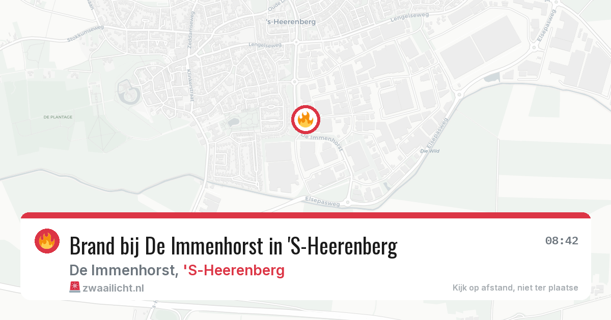 Brand bij De Immenhorst in 'S-Heerenberg — 6 aug 2026