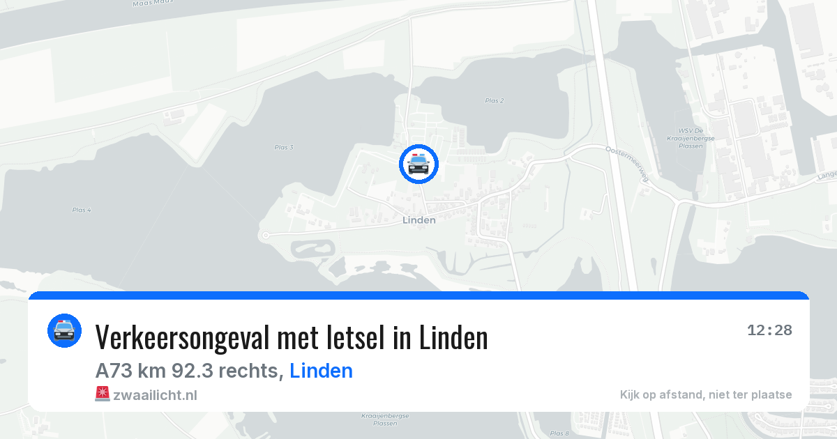Verkeersongeval met letsel in Linden — 6 apr 2026