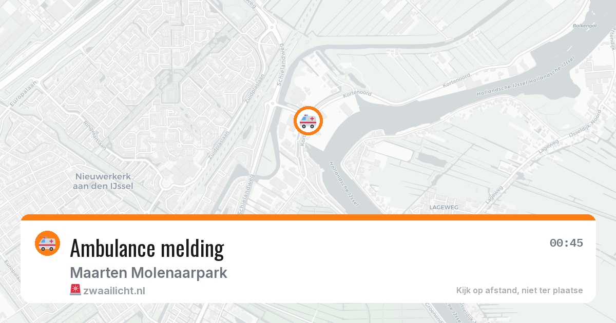 Ambulance melding — 6 jul 2026
