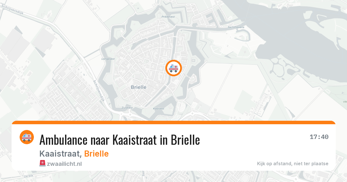 Ambulance naar Kaaistraat in Brielle — 30 mei 2026