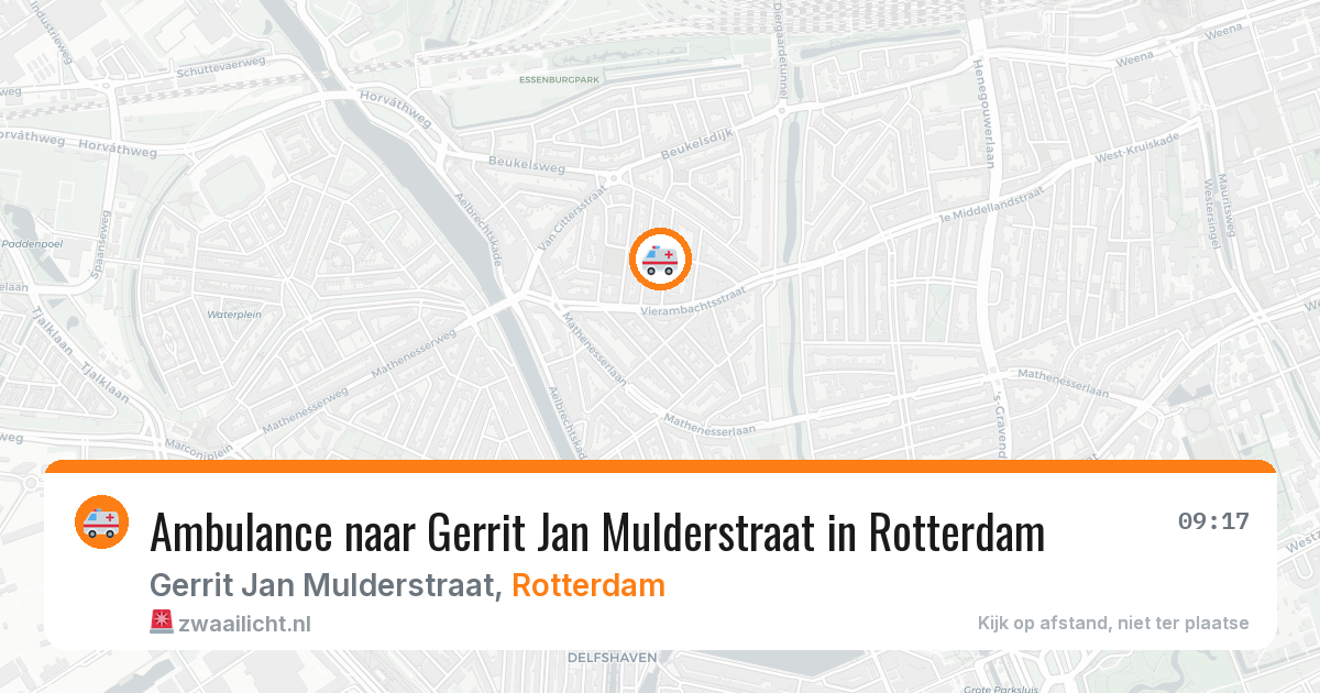 Ambulance naar Gerrit Jan Mulderstraat in Rotterdam — 2 jun 2026