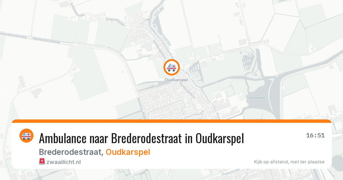 Ambulance naar Brederodestraat in Oudkarspel — 30 jun 2026