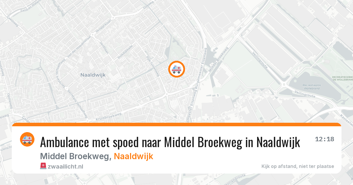 Ambulance met spoed naar Middel Broekweg in Naaldwijk — 25 jan 2026