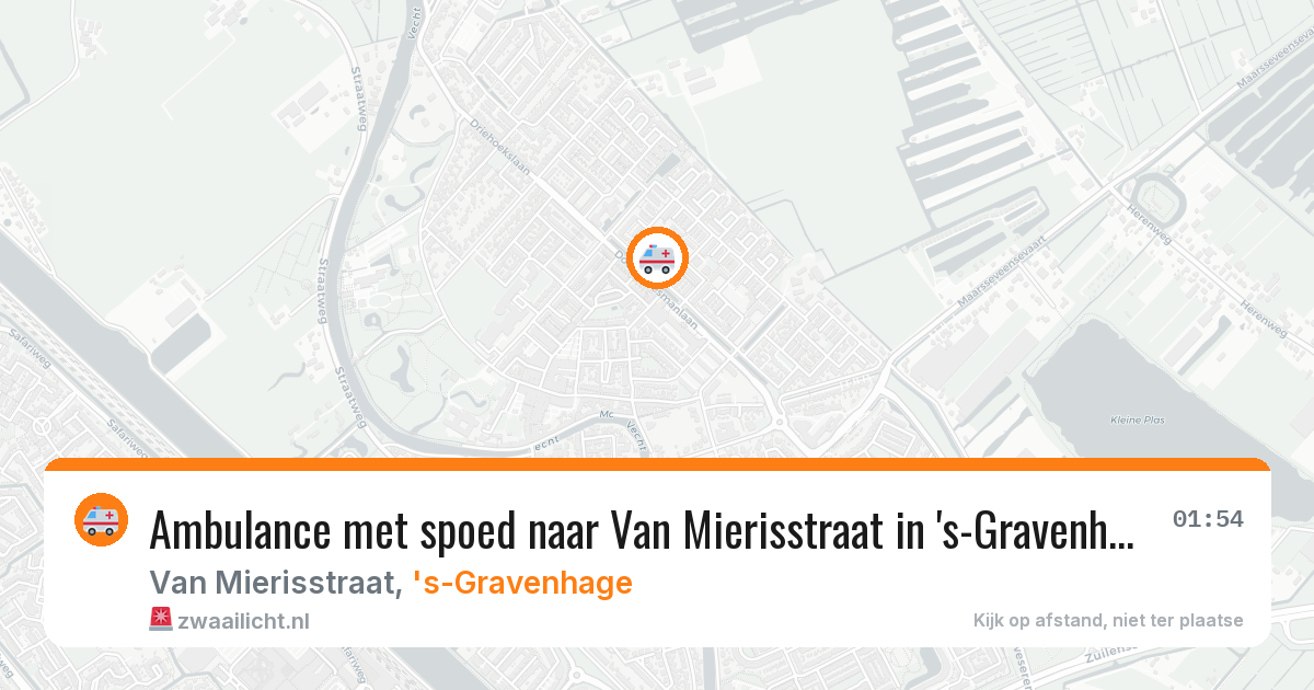 Ambulance met spoed naar Van Mierisstraat in 's-Gravenhage — 30 jan 2026
