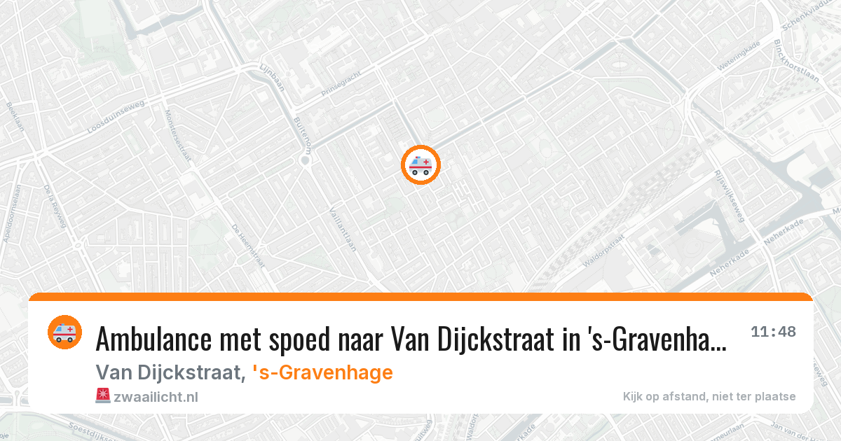 Ambulance met spoed naar Van Dijckstraat in 's-Gravenhage — 12 jul 2026