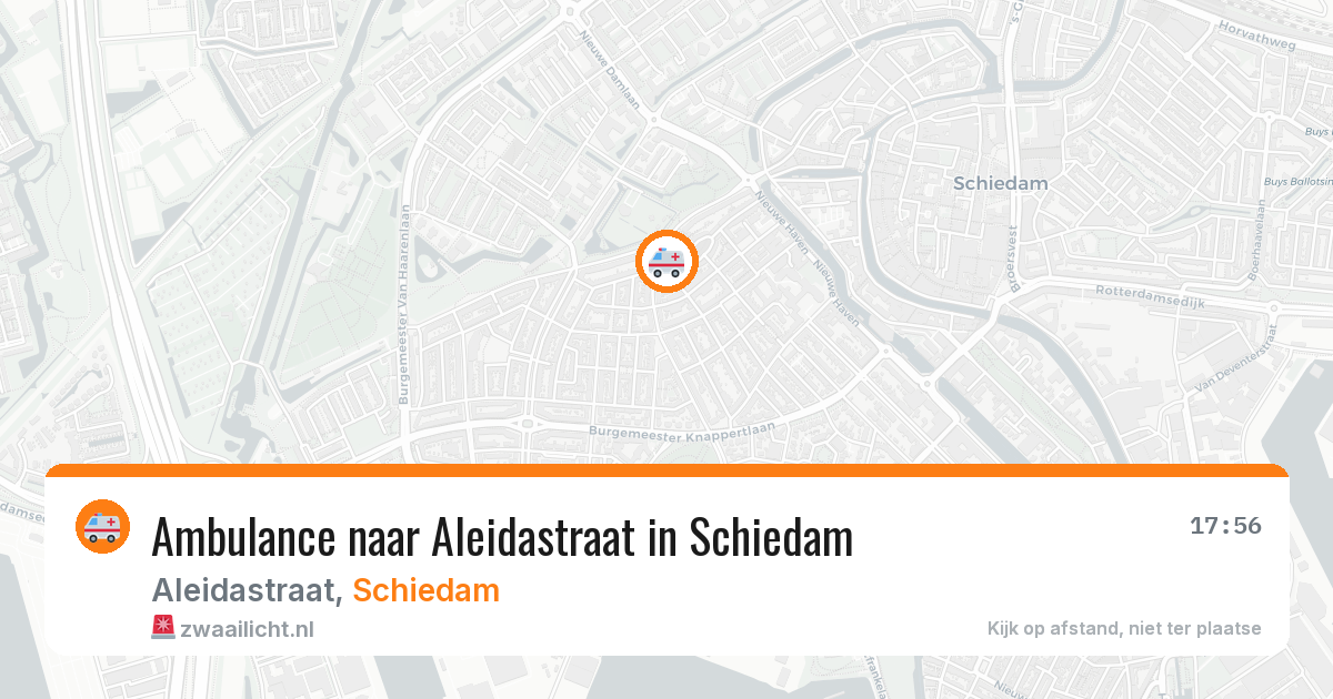 Ambulance naar Aleidastraat in Schiedam — 7 apr 2026