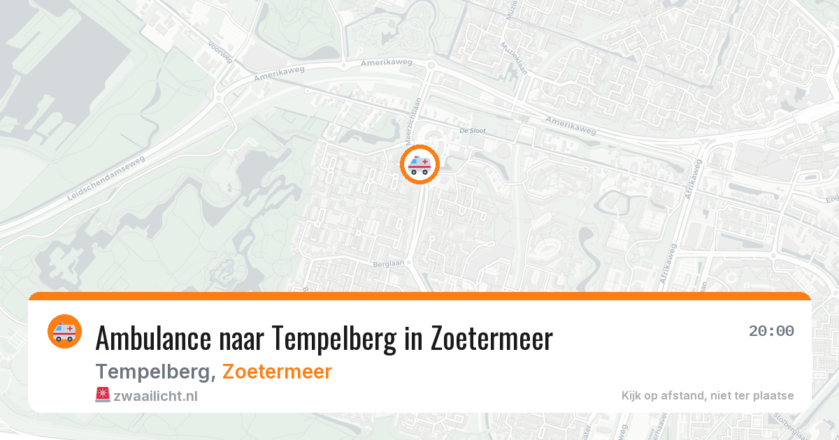 Ambulance naar Tempelberg in Zoetermeer — 2 apr 2026