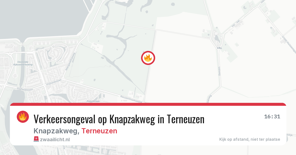 Verkeersongeval op Knapzakweg in Terneuzen — 27 jun 2026