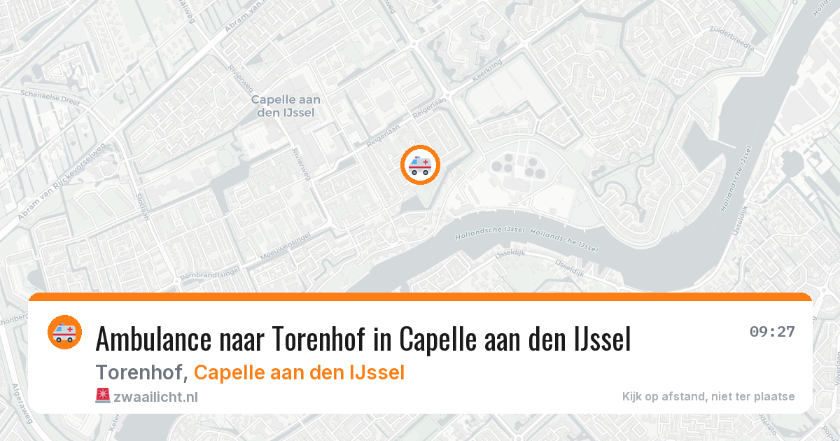 Ambulance naar Torenhof in Capelle aan den IJssel — 10 jul 2026