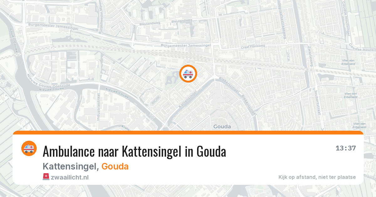 Ambulance naar Kattensingel in Gouda — 12 mei 2026