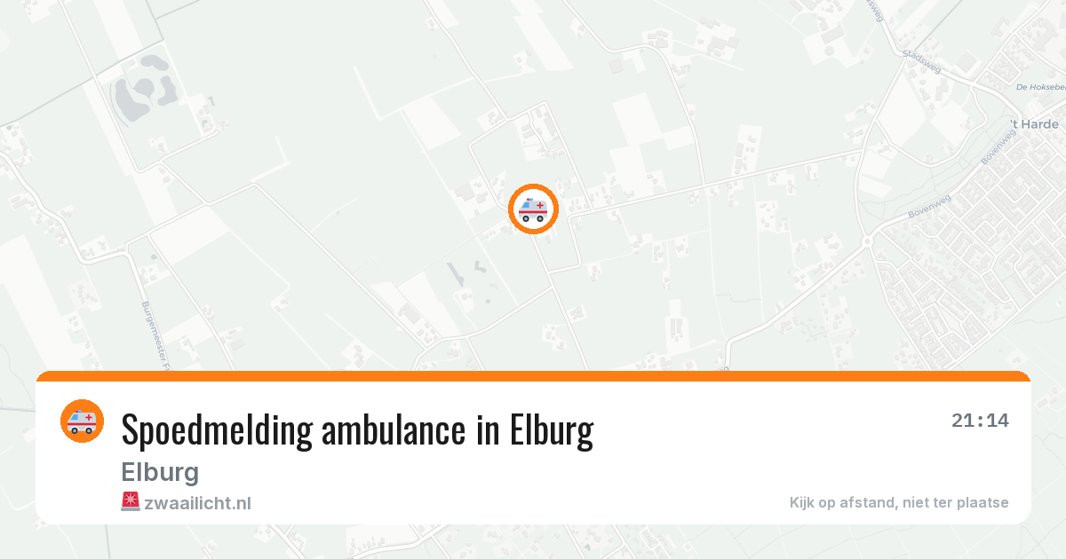 Spoedmelding ambulance in Elburg — 11 aug 2026