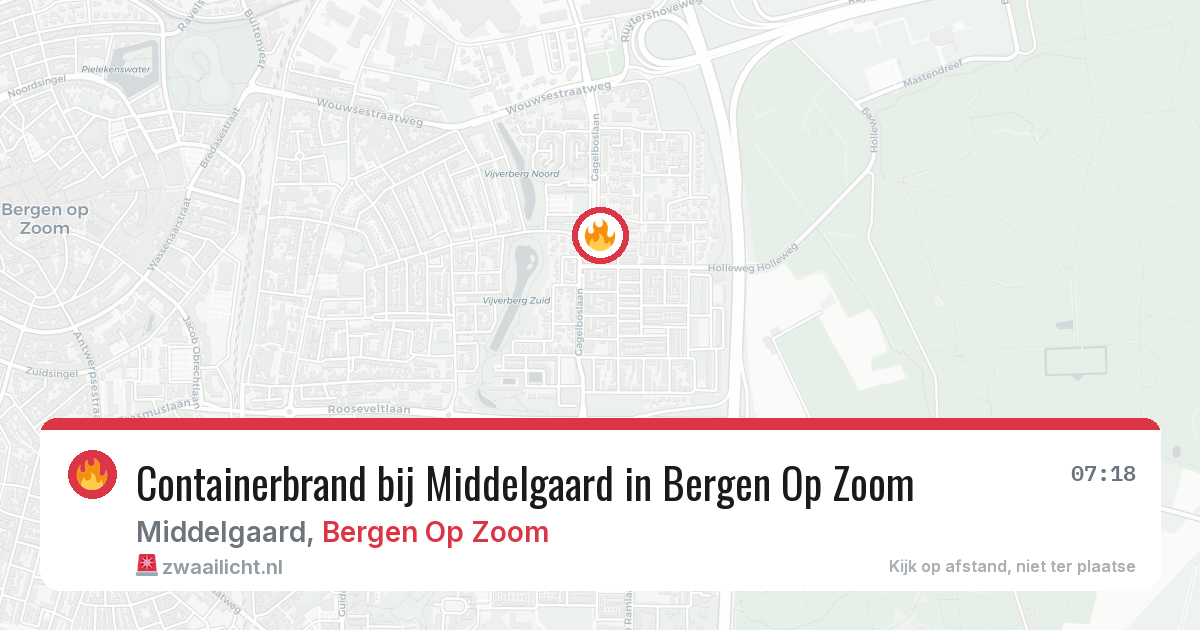 Containerbrand bij Middelgaard in Bergen Op Zoom — 4 apr 2026