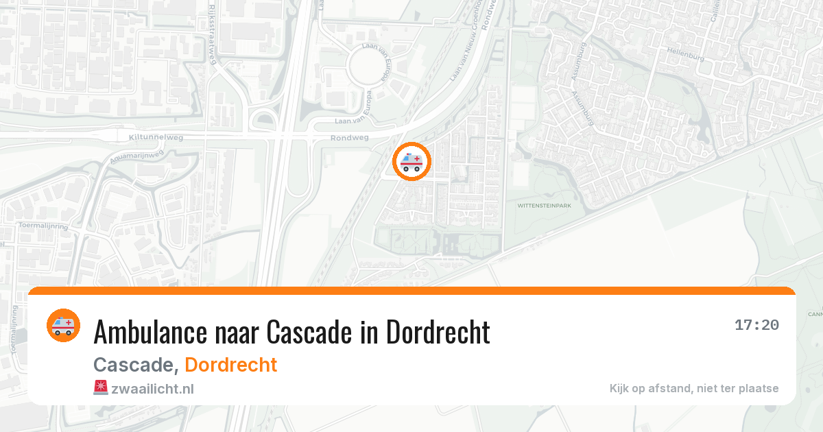 Ambulance naar Cascade in Dordrecht — 1 apr 2026