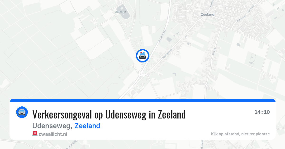 Verkeersongeval op Udenseweg in Zeeland — 5 aug 2026
