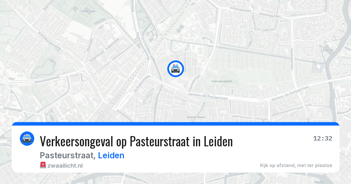 Verkeersongeval op Pasteurstraat in Leiden — 8 jul 2026