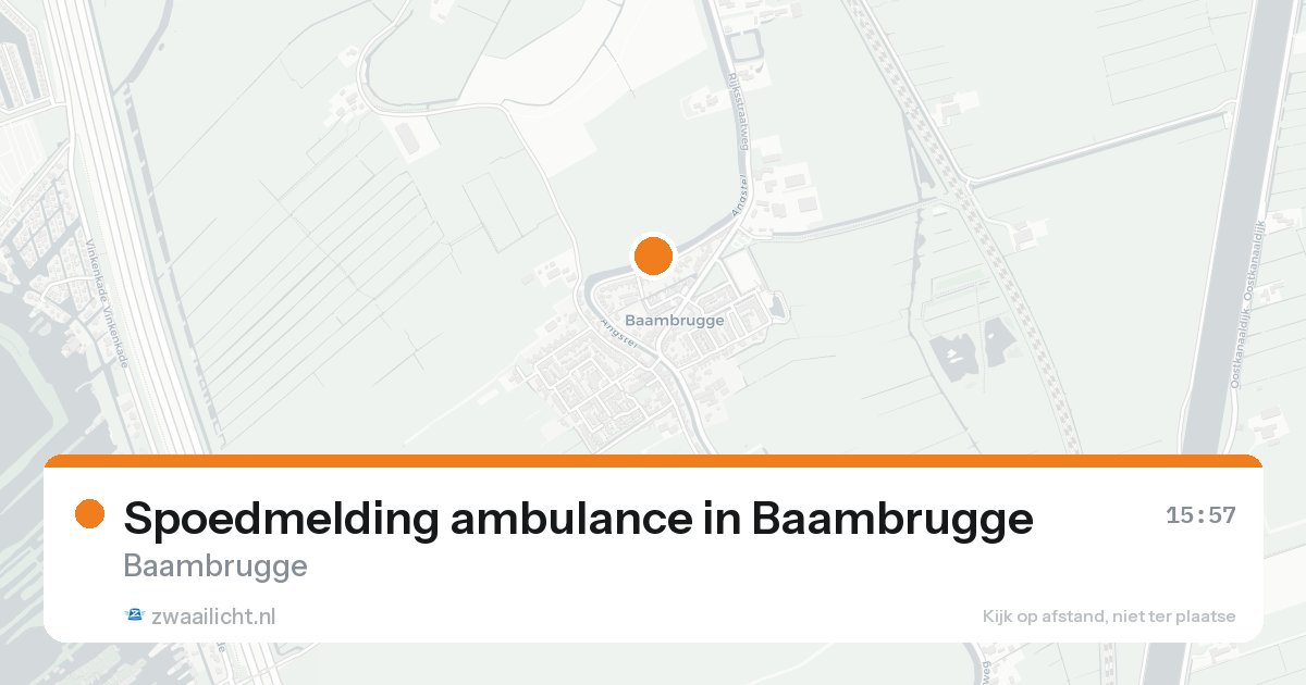Spoedmelding ambulance in Baambrugge — 15 aug 2026