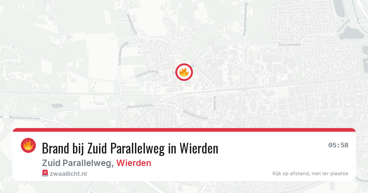 Brand bij Zuid Parallelweg in Wierden — 9 jun 2026