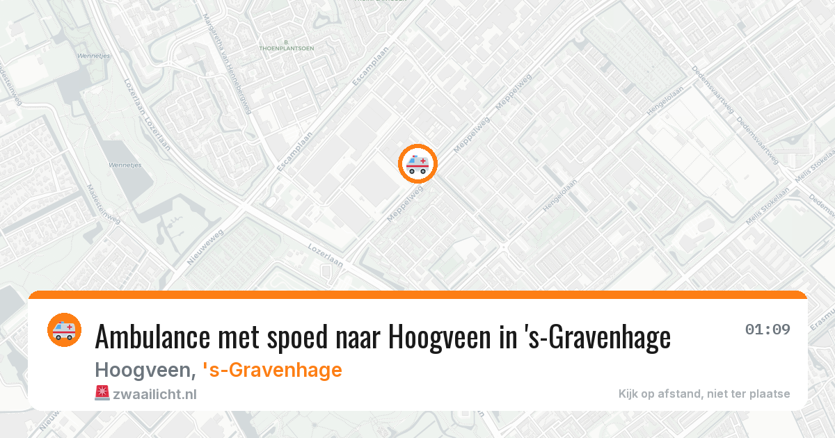 Ambulance met spoed naar Hoogveen in 's-Gravenhage — 5 jun 2026