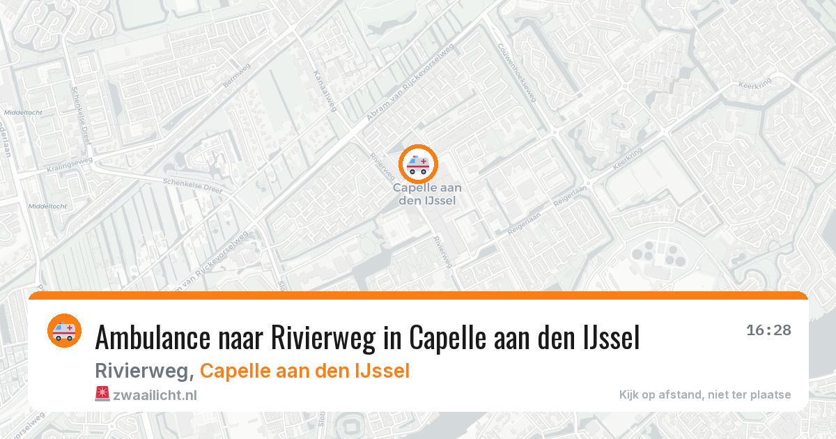 Ambulance naar Rivierweg in Capelle aan den IJssel — 18 jun 2026