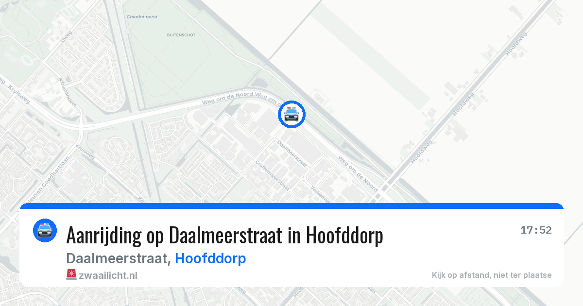 Aanrijding op Daalmeerstraat in Hoofddorp — 26 mei 2026