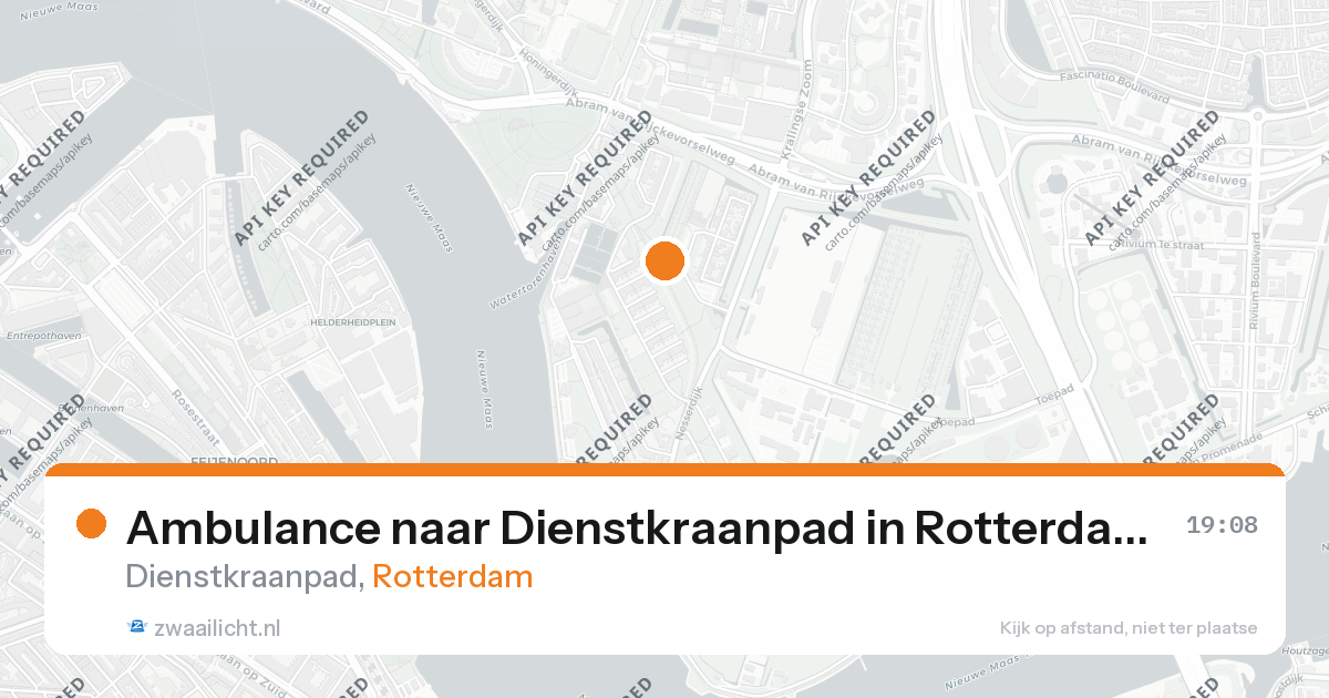 Ambulance naar Dienstkraanpad in Rotterdam — 26 aug 2026