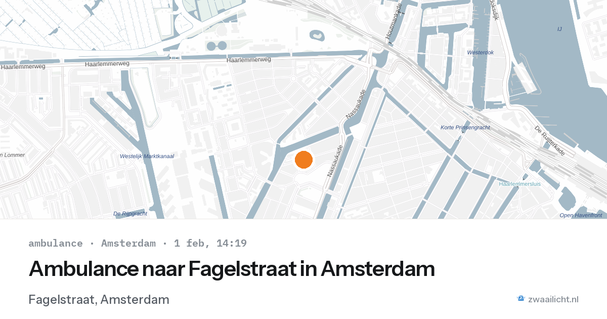 Ambulance naar Fagelstraat in Amsterdam — 1 feb 2026