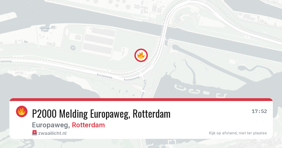 P2000 Melding Europaweg, Rotterdam — 26 jun 2026