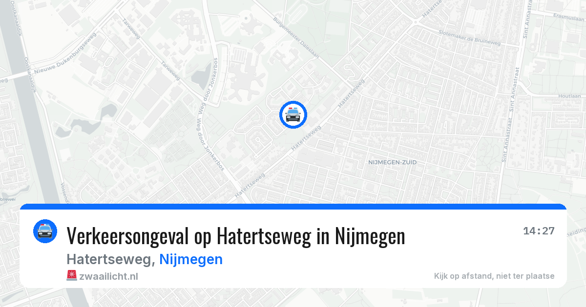 Verkeersongeval op Hatertseweg in Nijmegen — 10 mei 2026