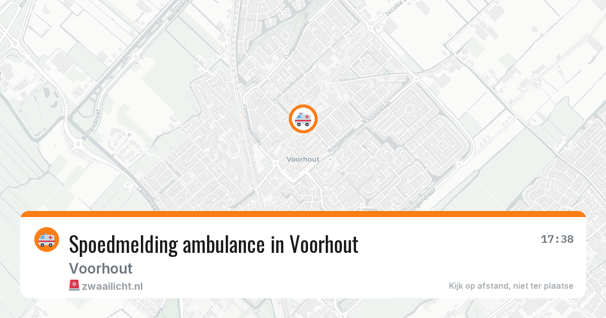 Spoedmelding ambulance in Voorhout — 25 jun 2026