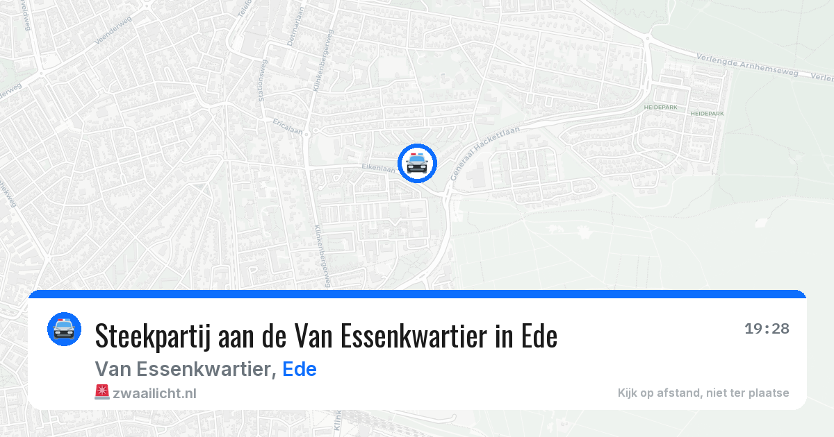 Steekpartij aan de Van Essenkwartier in Ede — 27 mrt 2026