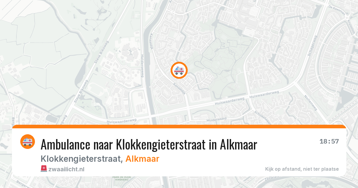 Ambulance naar Klokkengieterstraat in Alkmaar — 23 mrt 2026