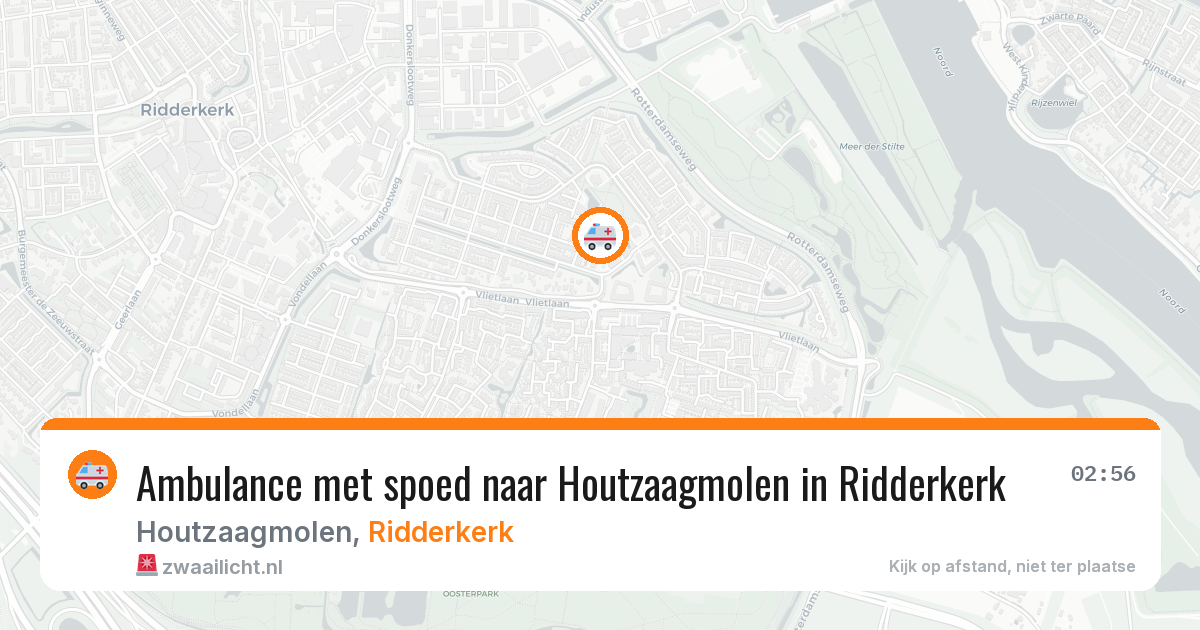 Ambulance met spoed naar Houtzaagmolen in Ridderkerk — 5 apr 2026