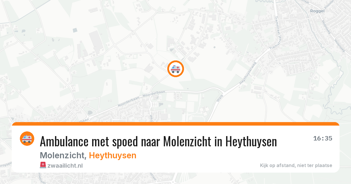 Ambulance met spoed naar Molenzicht in Heythuysen — 2 aug 2026
