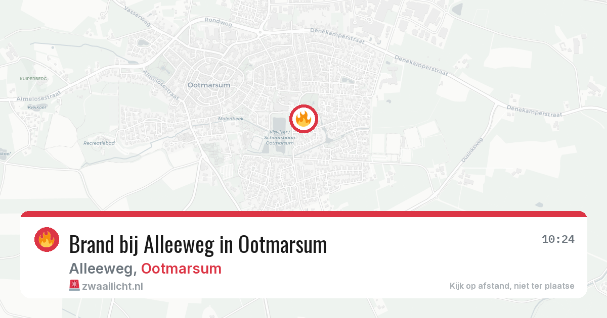Brand bij Alleeweg in Ootmarsum — 7 mei 2026