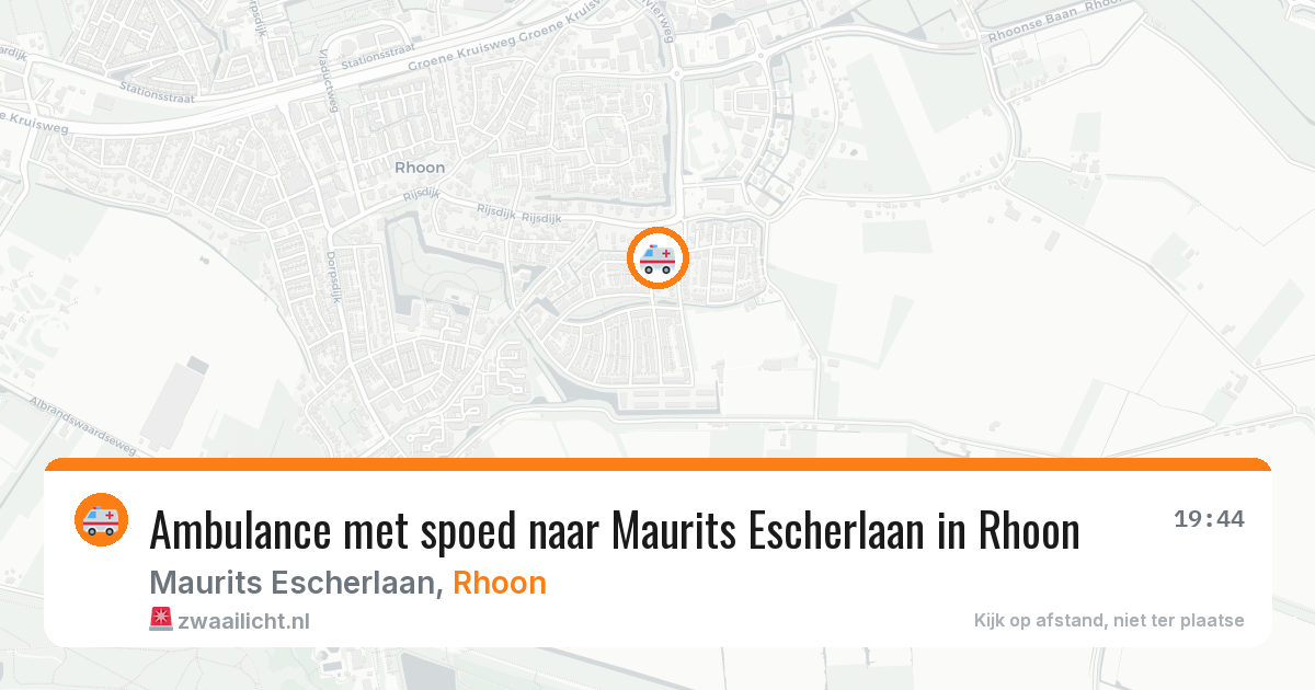Ambulance met spoed naar Maurits Escherlaan in Rhoon — 24 jun 2026