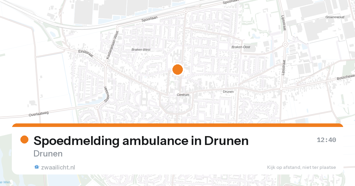 Spoedmelding ambulance in Drunen — 14 jun 2026