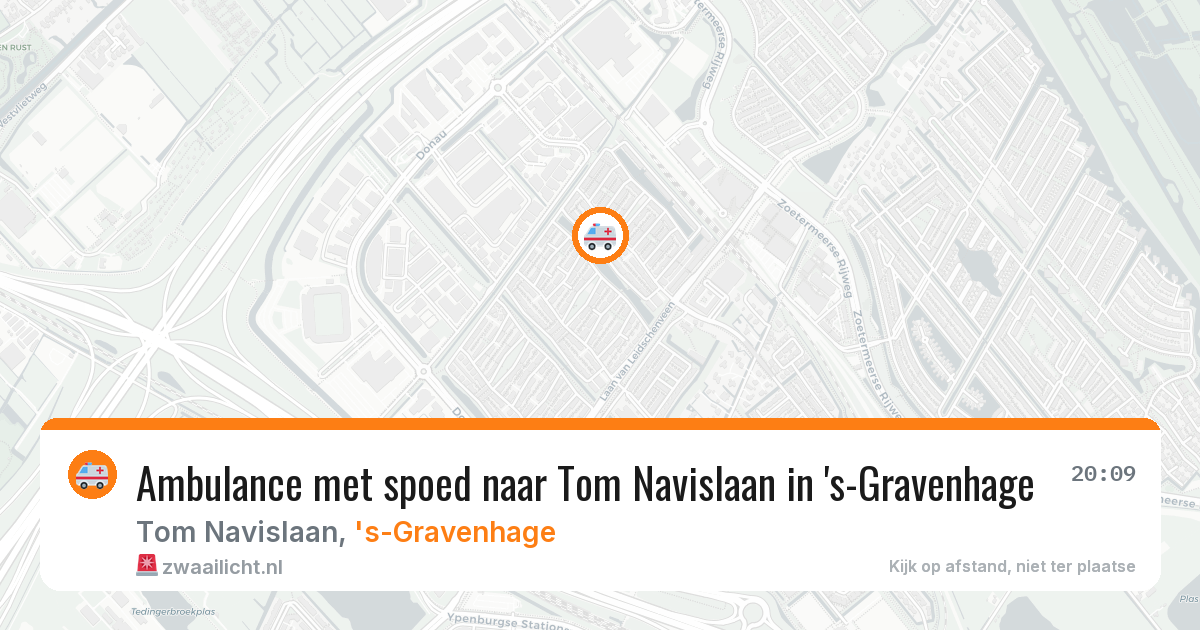 Ambulance met spoed naar Tom Navislaan in 's-Gravenhage — 1 jun 2026
