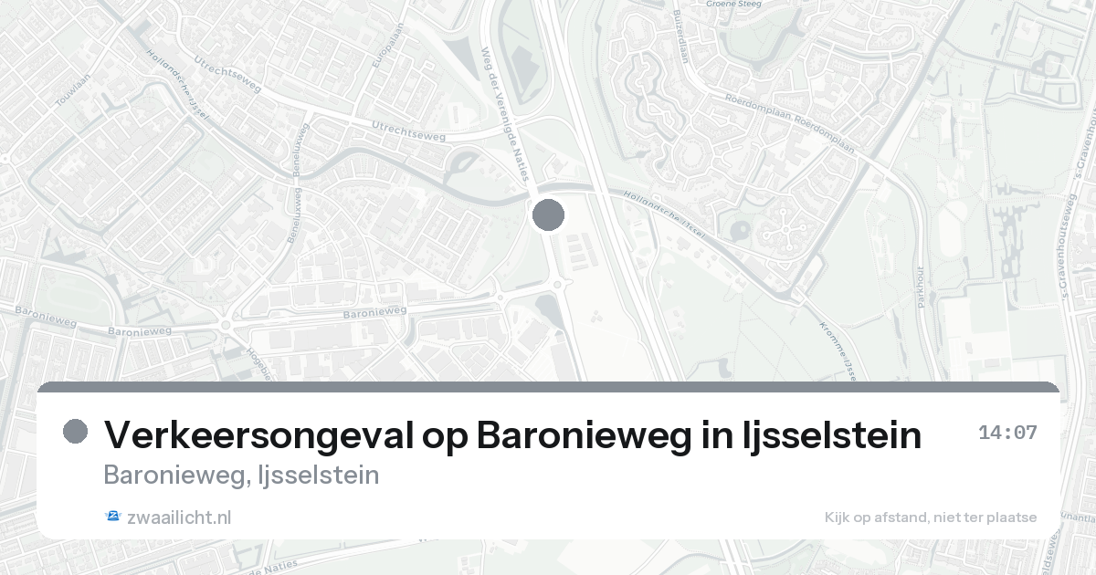 Verkeersongeval op Baronieweg in Ijsselstein — 30 jan 2026