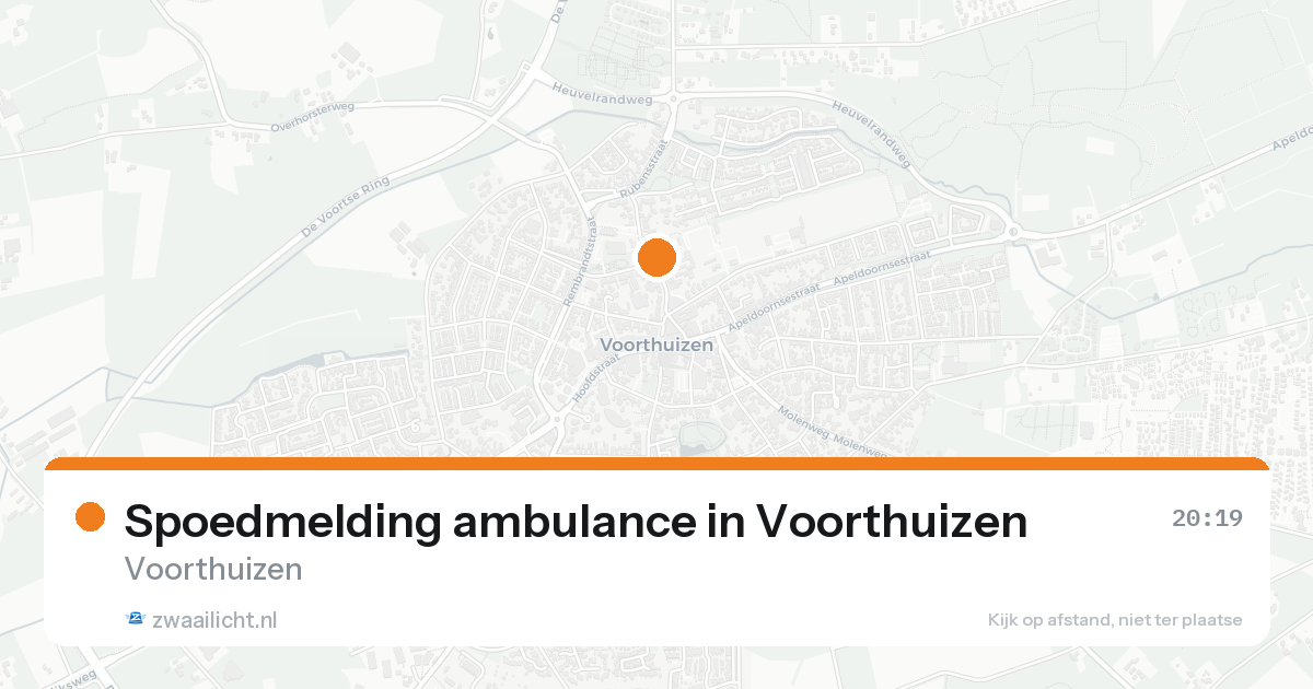 Spoedmelding ambulance in Voorthuizen — 6 mei 2026