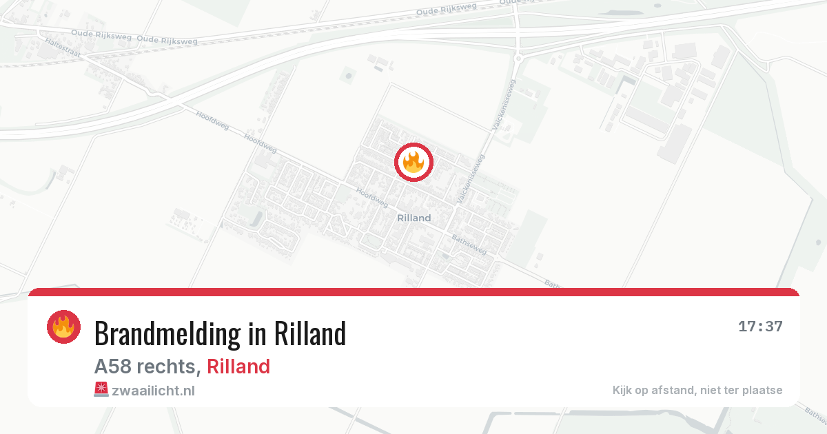 Brandmelding in Rilland — 1 apr 2026