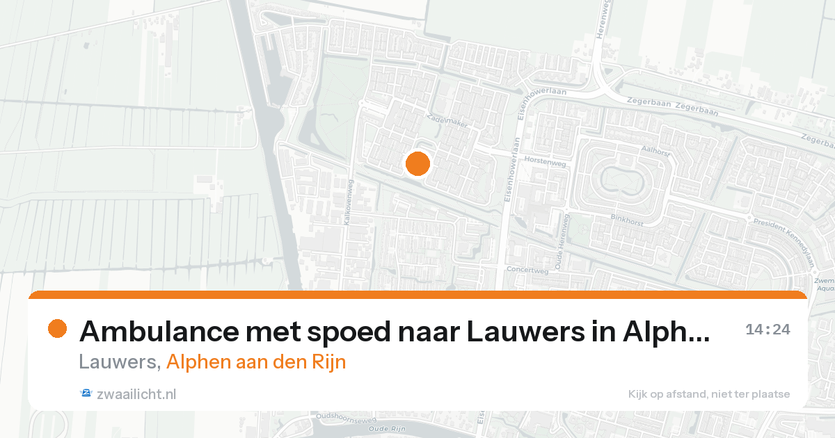 Ambulance met spoed naar Lauwers in Alphen aan den Rijn — 23 aug 2026