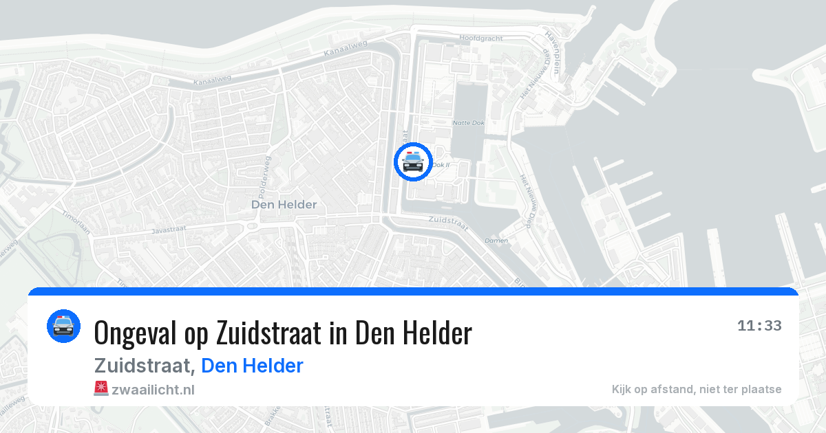 Ongeval op Zuidstraat in Den Helder — 23 mei 2026