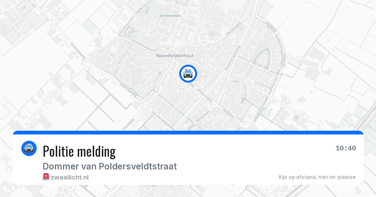 Politie melding — 13 mei 2026