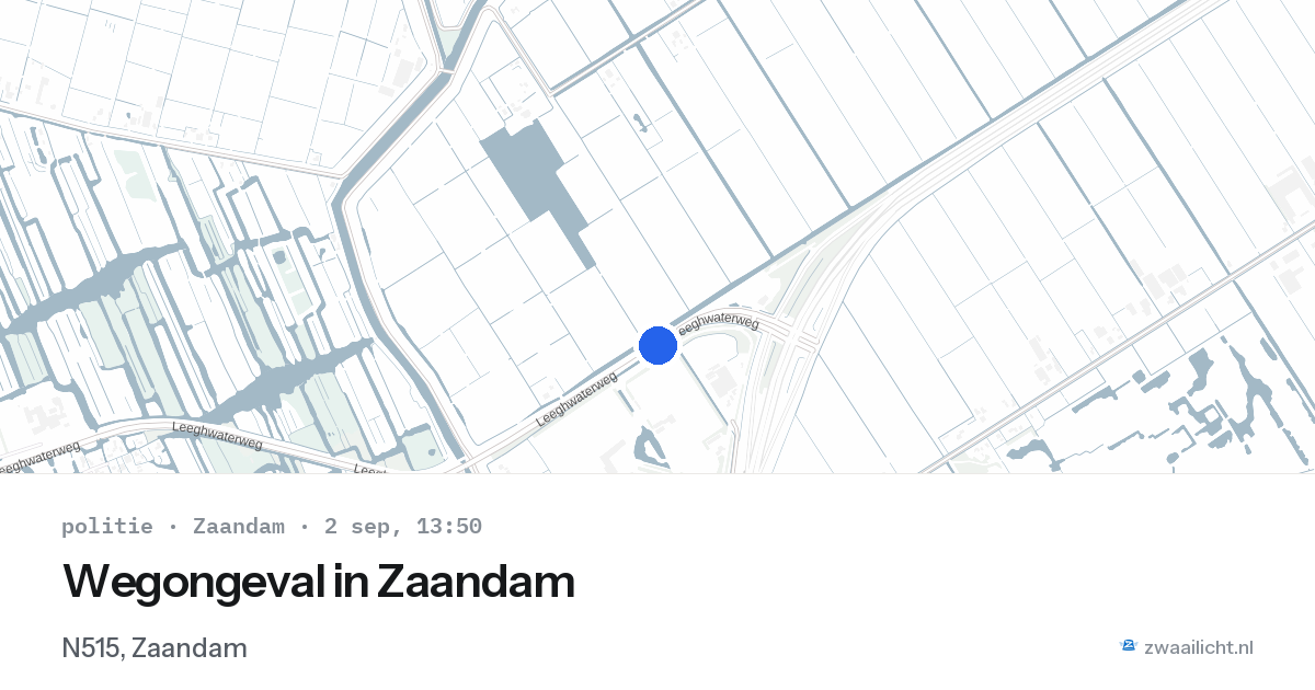 Wegongeval in Zaandam — 2 sep 2026
