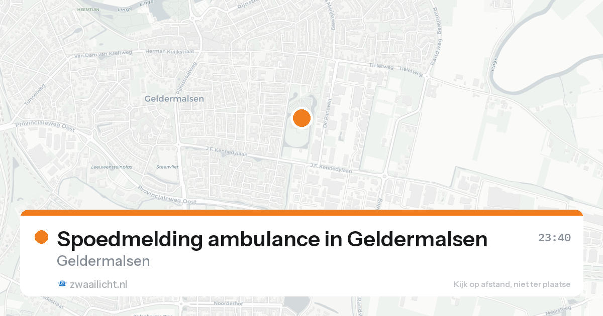 Spoedmelding ambulance in Geldermalsen — 16 aug 2026