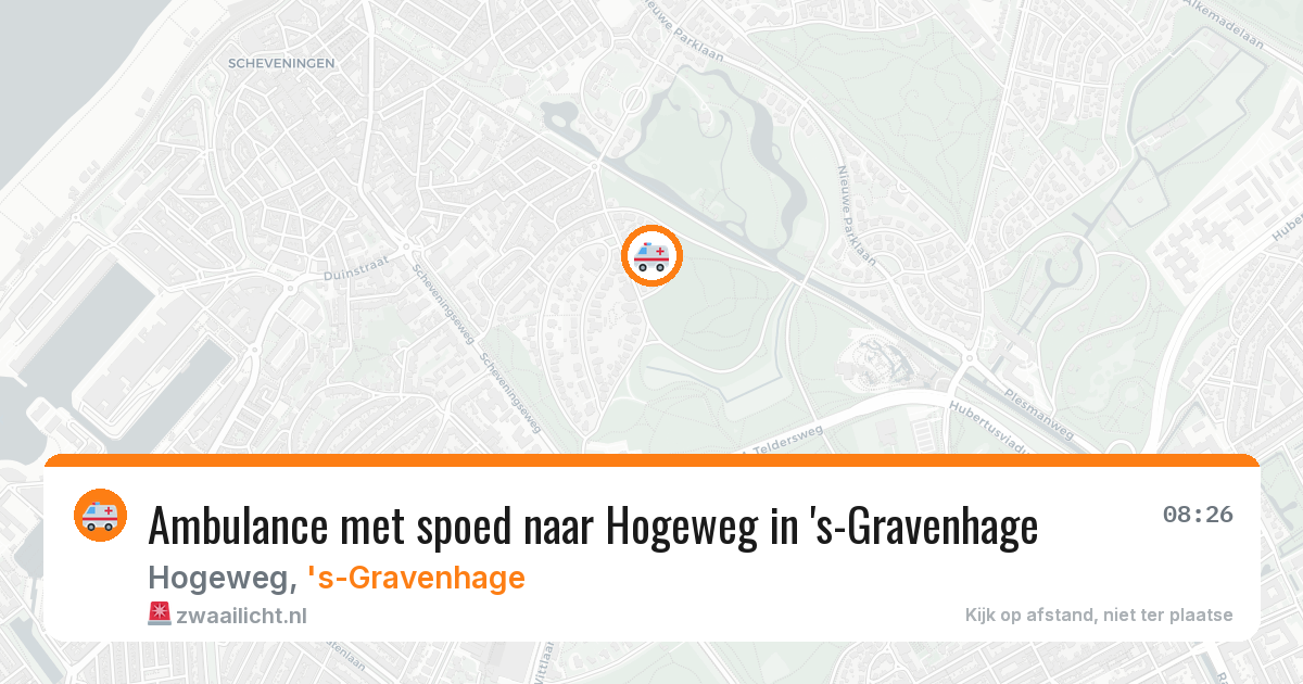 Ambulance met spoed naar Hogeweg in 's-Gravenhage — 25 jun 2026